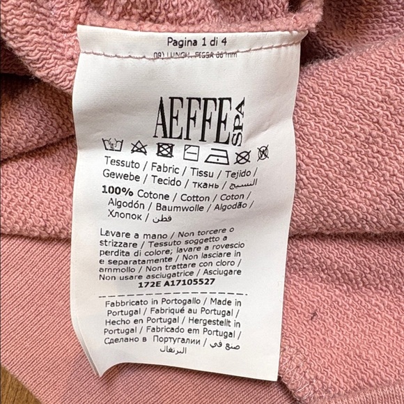 Moschino Milano question mark sweater logo cropped crewneck pullover pink Small - Picture 6 of 11